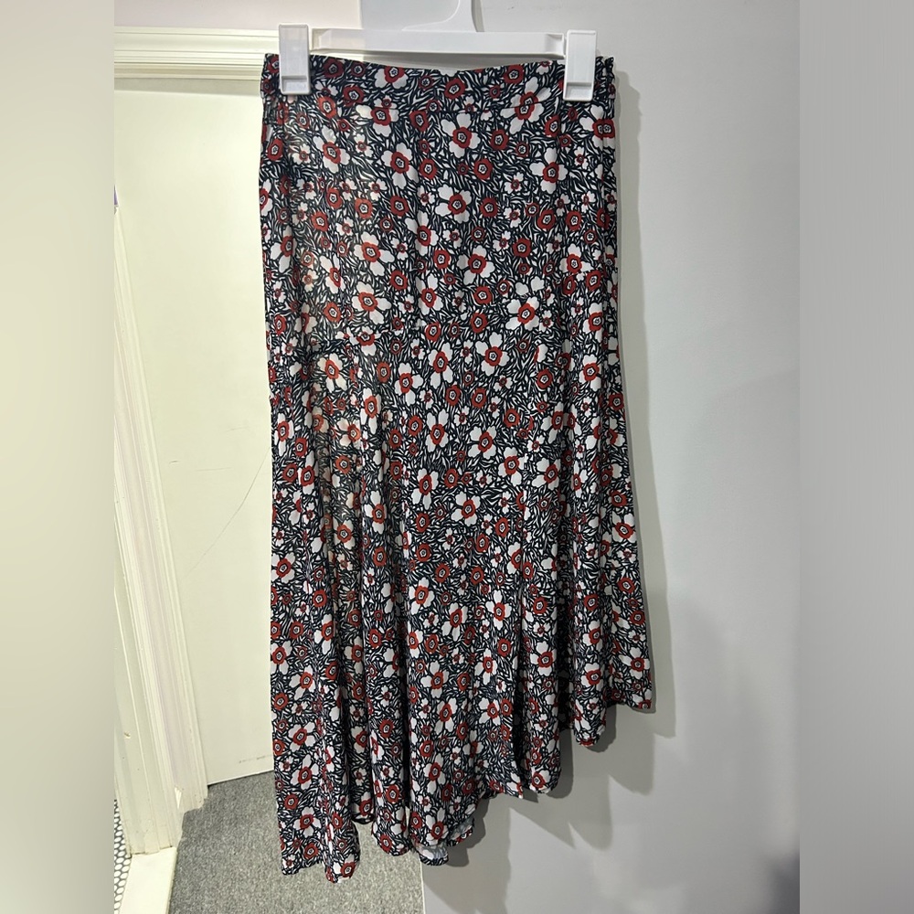 Rebecca Minkoff Floral Black and Red Women's Skirt